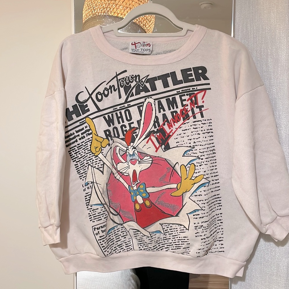 Vintage Who Framed Roger Rabbit Children medium sweater